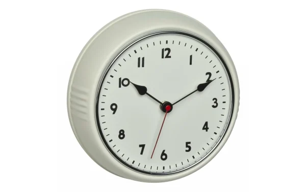 prix le plus bas TFA Dostmann Horloge Murale Radio Rétro Beige, Ø 24 Cm – Horloge Murale 3