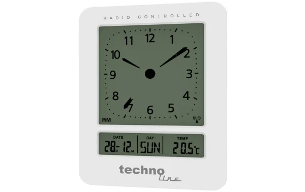 en ligne vente Technoline Réveil Radio-piloté WT 745 Blanc – Réveils 1