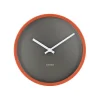 boutiqued en ligne Remember Horloge Murale Mocca Ø 30 Cm, Gris/Orange – Horloge Murale 8