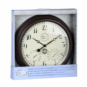 pas cher Esschert Design Horloge De Jardin Plastique Ø 38,3 Cm – Horloge Murale 6