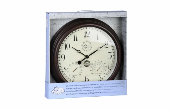 pas cher Esschert Design Horloge De Jardin Plastique Ø 38,3 Cm – Horloge Murale 3