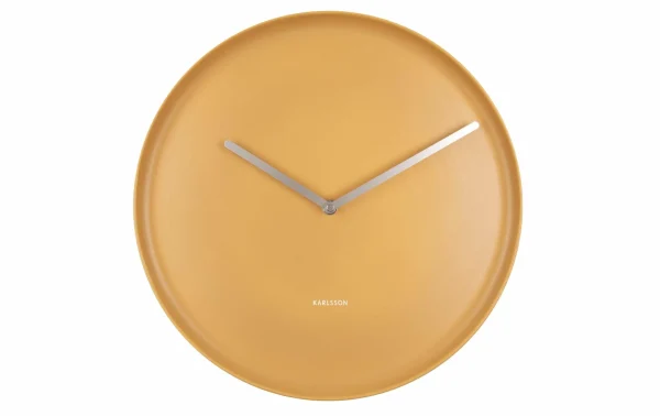 KARLSSON Horloge Murale Plate Ø 35 Cm, Jaune – Horloge Murale Livraison Standard/Rapide 1