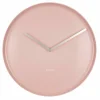 KARLSSON Horloge Murale Plate Ø 35 Cm, Rose Pâle – Horloge Murale luxe soldes 11