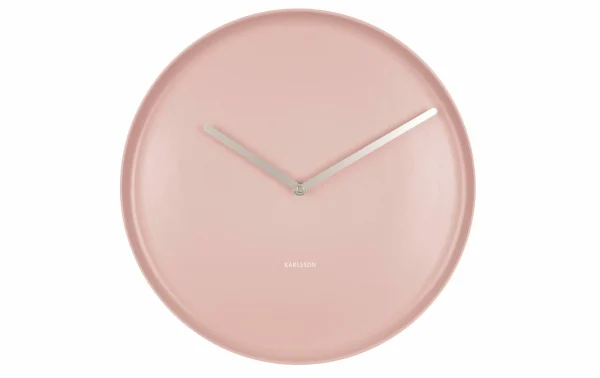 KARLSSON Horloge Murale Plate Ø 35 Cm, Rose Pâle – Horloge Murale luxe soldes 1