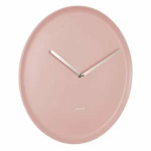 KARLSSON Horloge Murale Plate Ø 35 Cm, Rose Pâle – Horloge Murale luxe soldes 7