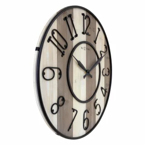 NeXtime Horloge Murale Oxford Bois / Métal, 50 Cm – Horloge Murale magasin en ligne 7