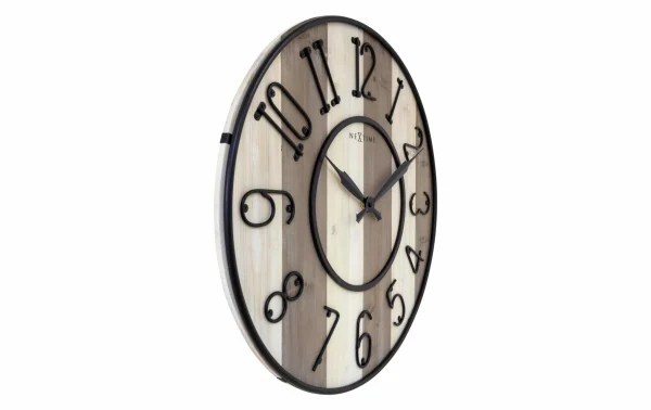 NeXtime Horloge Murale Oxford Bois / Métal, 50 Cm – Horloge Murale magasin en ligne 3