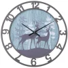 grande qualité Boltze Horloge Murale Ewald Ø 70 Cm ,Bleu/Gris – Horloge Murale 13