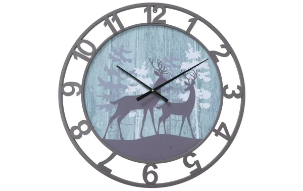 grande qualité Boltze Horloge Murale Ewald Ø 70 Cm ,Bleu/Gris – Horloge Murale 1