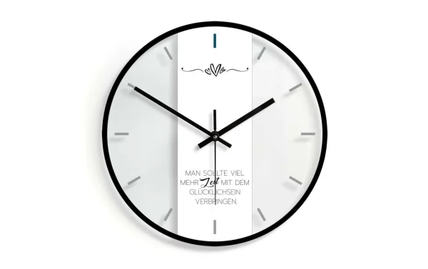 Trenddeko Horloge Murale En Disant Ø 30 Cm, Verre – Horloge Murale grande surprise 1