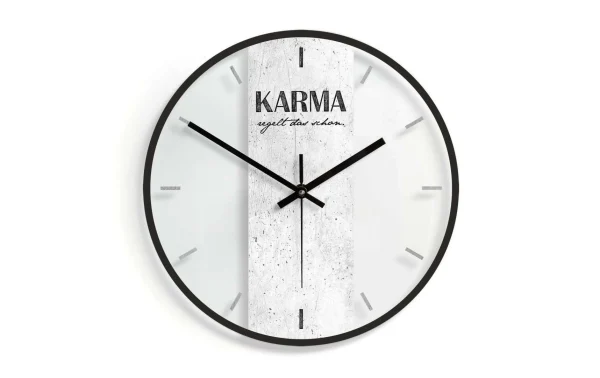 Trenddeko Horloge Murale Le Karma S’occupera De ça. Ø 30 Cm – Horloge Murale excellents soldes 1