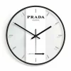 le grand escompte Trenddeko Horloge Murale Prada Marfa Ø 30 Cm, Verre – Horloge Murale 13