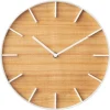 Yamazaki Horloge Murale Rin Ø 26.5 Cm, Brun/Blanc – Horloge Murale boutique en ligne france 11