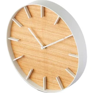 Yamazaki Horloge Murale Rin Ø 26.5 Cm, Brun/Blanc – Horloge Murale boutique en ligne france 7