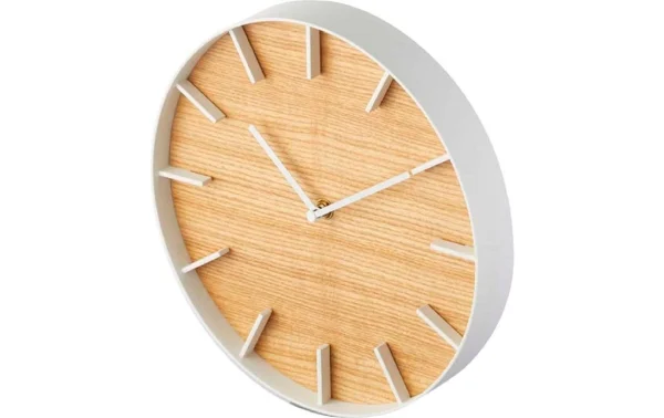 Yamazaki Horloge Murale Rin Ø 26.5 Cm, Brun/Blanc – Horloge Murale boutique en ligne france 3