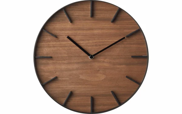 Yamazaki Horloge Murale Rin Ø 26.5 Cm, Brun/Noir – Horloge Murale ﻿soldes 1