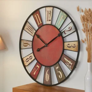 Acheter Maintenant Boltze Horloge Murale Manege Ø 73 Cm ,Multicolore – Horloge Murale 7