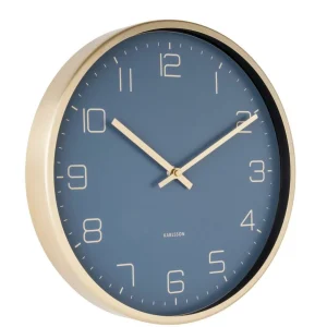 KARLSSON Horloge Murale Gold Elegance Ø 30 Cm, Bleu/Doré – Horloge Murale commentaire favorable 7