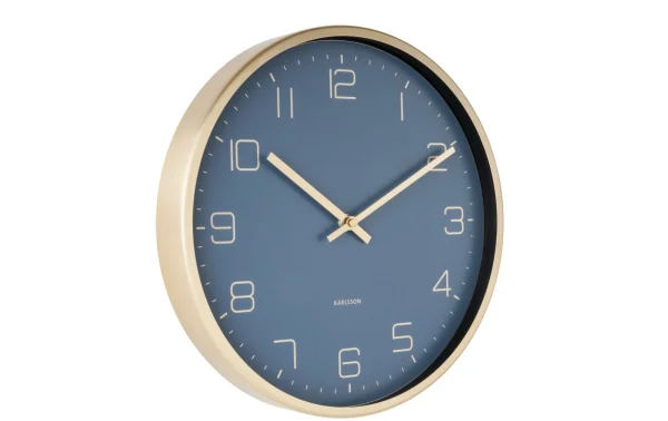 KARLSSON Horloge Murale Gold Elegance Ø 30 Cm, Bleu/Doré – Horloge Murale commentaire favorable 3