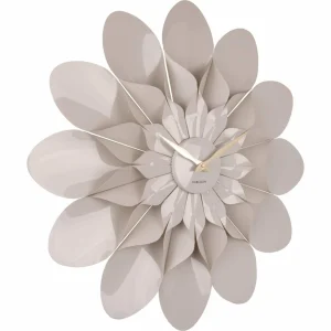 Dernières Nouveautés KARLSSON Horloge Murale Flower Ø 60 Cm, Gris – Horloge Murale 9