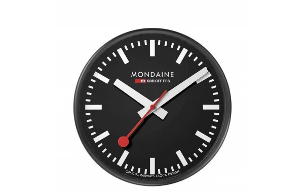 Mondaine Horloge Murale Quartz Ø 25 Cm, Noir/Blanc – Horloge Murale Livraison gratuite 1