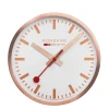 à prix d'occasion Mondaine Horloge Murale Quartz Ø 25 Cm, Cuivre/Blanc – Horloge Murale 13