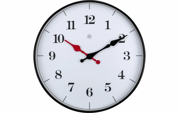 meilleur service NeXtime Horloge Murale Bernard Ø 25 Cm Blanc – Horloge Murale 1