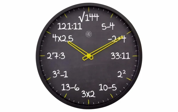 NeXtime Horloge Murale Maths Ø 30 Cm, Noir – Horloge Murale vente pas cher 1