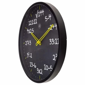 NeXtime Horloge Murale Maths Ø 30 Cm, Noir – Horloge Murale vente pas cher 7