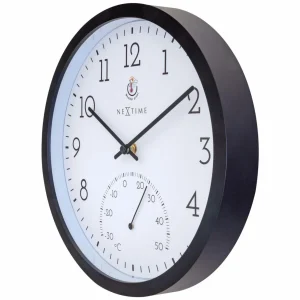 livraison la plus rapide NeXtime Horloge De Jardin Marigold Ø 30.2 Cm, Noir – Horloge Murale 9