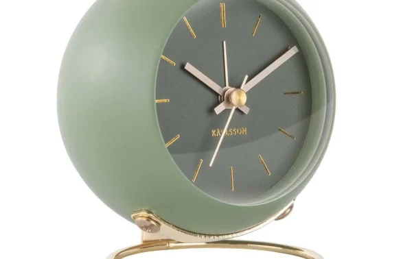 KARLSSON Réveil Classique Globe Vert – Réveils belle 4