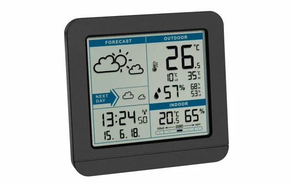 grossiste en ligne TFA Dostmann Station Météo Sky 35.1152.01 Noir – Stations Météo 1