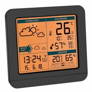 grossiste en ligne TFA Dostmann Station Météo Sky 35.1152.01 Noir – Stations Météo 7