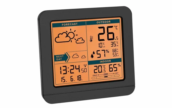 grossiste en ligne TFA Dostmann Station Météo Sky 35.1152.01 Noir – Stations Météo 3