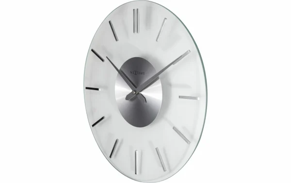 en ligne officielle NeXtime Horloge Murale Stripe 2631 Ø 26 Cm Transparent – Horloge Murale 3