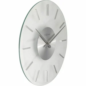 en ligne officielle NeXtime Horloge Murale Stripe 2631 Ø 26 Cm Transparent – Horloge Murale 9