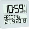 Couleurs variées TFA Dostmann Horloge Murale Radio Timeline Max Blanc – Horloge Murale 11