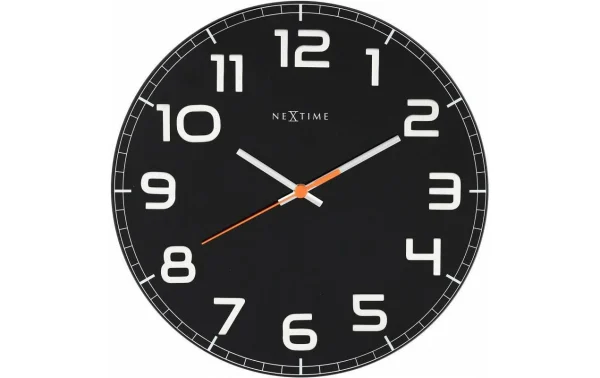 NeXtime Horloge Murale Classy Round Ø 30 Cm Noir – Horloge Murale en ligne 1