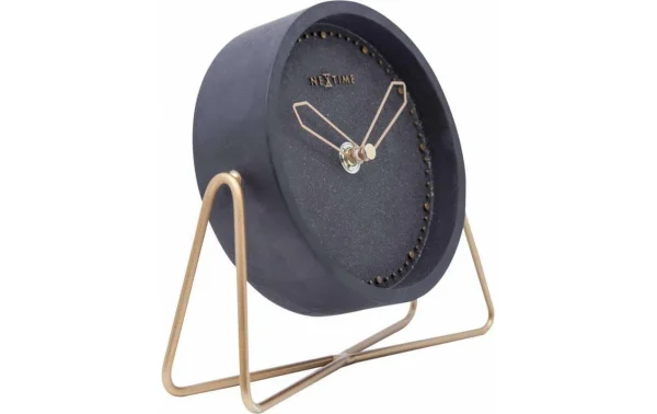 mode pas cher NeXtime Horloge De Bureau Réveil De Table Croisé Noir – Horloge Murale 3