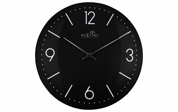 NeXtime Horloge Murale Radio Atomic Ø 35 Cm, Noir – Horloge Murale a Prix Discount 1