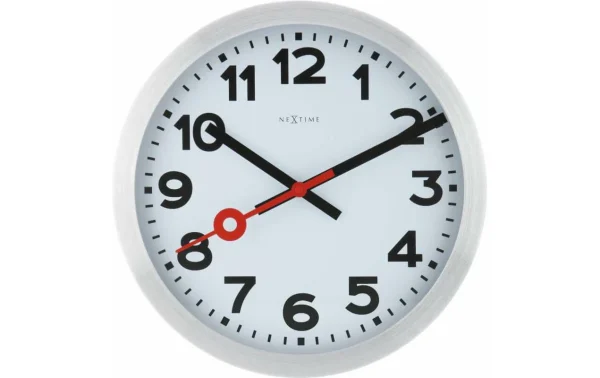 NeXtime Horloge Murale Station Ø 35 Cm Blanc – Horloge Murale boutique pas cher 1