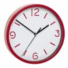 guranteed de qualité TFA Dostmann Horloge Murale Analogique Ø 20 Cm, Rouge Foncé – Horloge Murale 7