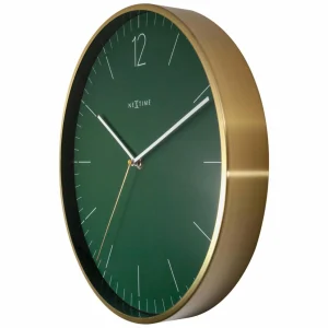 NeXtime Horloge Murale Essentiel Vert Forêt Ø 34 Cm Doré/Vert – Horloge Murale Achat 7