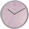 grossiste NeXtime Horloge Murale Essentiel Ø 34 Cm Argenté/Rose – Horloge Murale 11