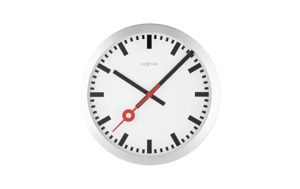 NeXtime Horloge Murale Station Ø 35 Cm Blanc – Horloge Murale grande popularité 1