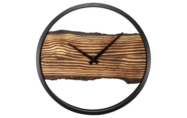 soldes en ligne NeXtime Horloge Murale Grande Forêt Ø 45 Cm, Brun – Horloge Murale 1