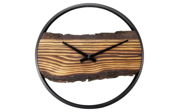 soldes en ligne NeXtime Horloge Murale Grande Forêt Ø 45 Cm, Brun – Horloge Murale 3