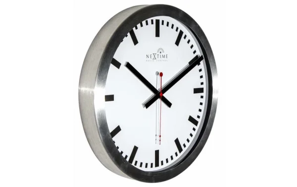 NeXtime Horloge Murale Station RCC Ø 35 Cm Blanc – Horloge Murale grande qualité 3