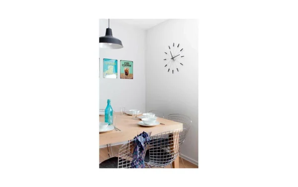 NeXtime Horloge Murale Fiche Inn Ø 58 Cm Noir – Horloge Murale jusqu'à 4