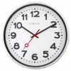 magasin solde NeXtime Horloge Murale Station Ø 45 Cm, Argenté/Blanc – Horloge Murale 11